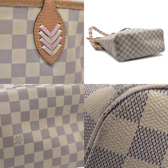 $2500 Louis Vuitton Damier Azur Braided Neverfull MM - Picture 4 of 15